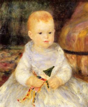 Pierre Auguste Renoir : Child with Punch Doll